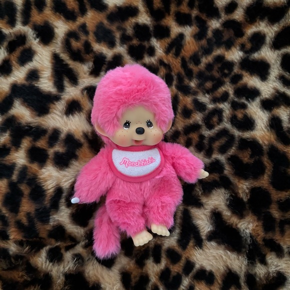 Monchhichi Pink Plush Toy - Picture 2 of 3